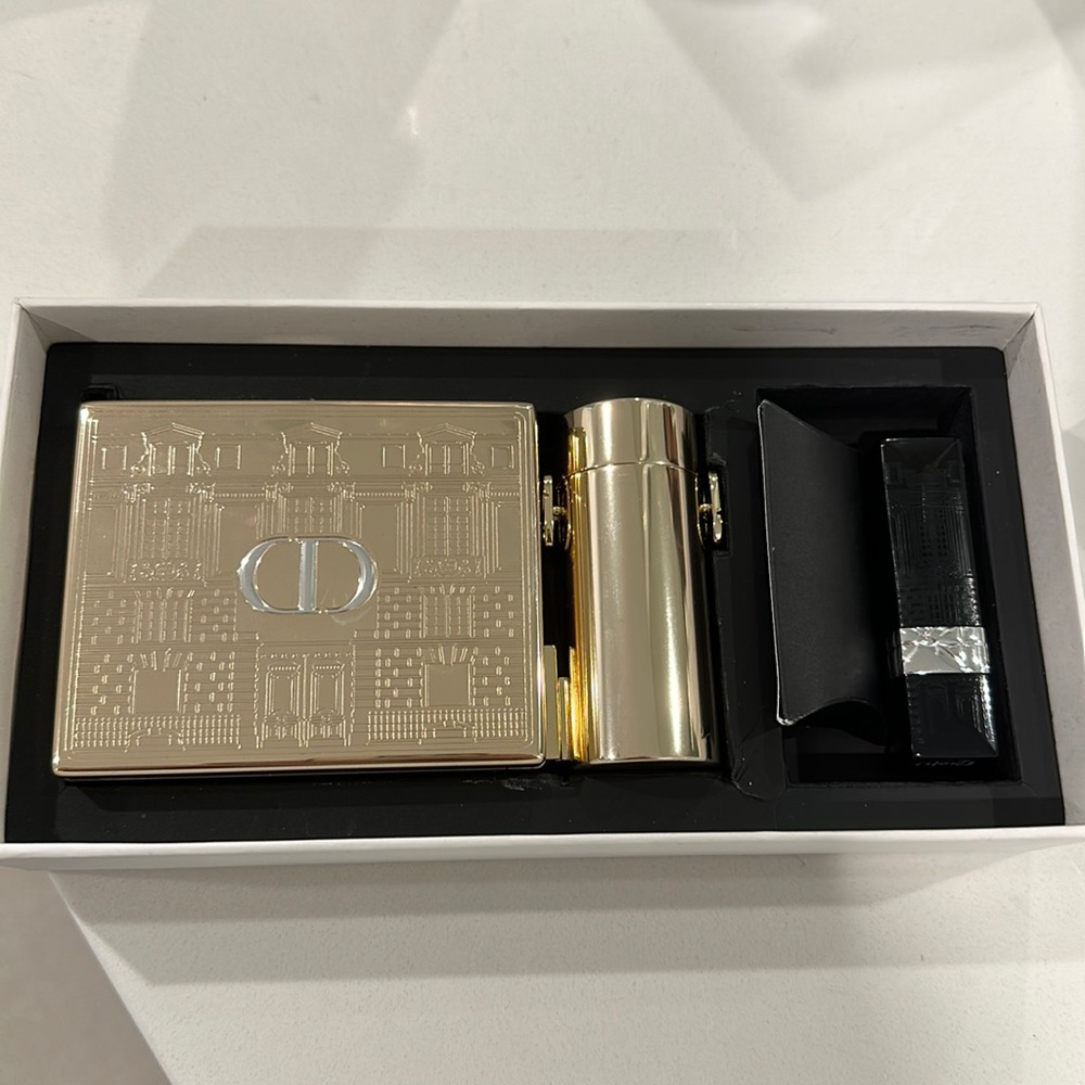 Dior Rouge Gold minaudière clutch 2021 case and lipstick holder purse